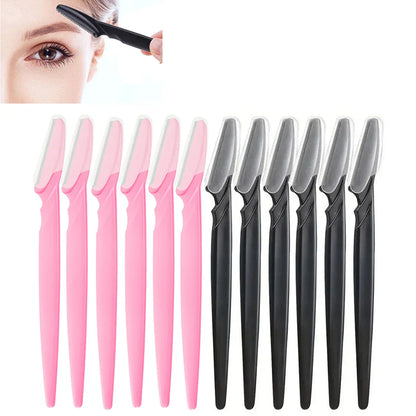 12 Pcs Mix Color Eyebrow Razor