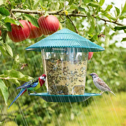 Outdoor Bird Feeder with Multiple Holes